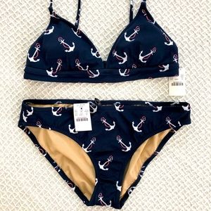 NWT J.Crew Factory Nautical Anchor Bikini